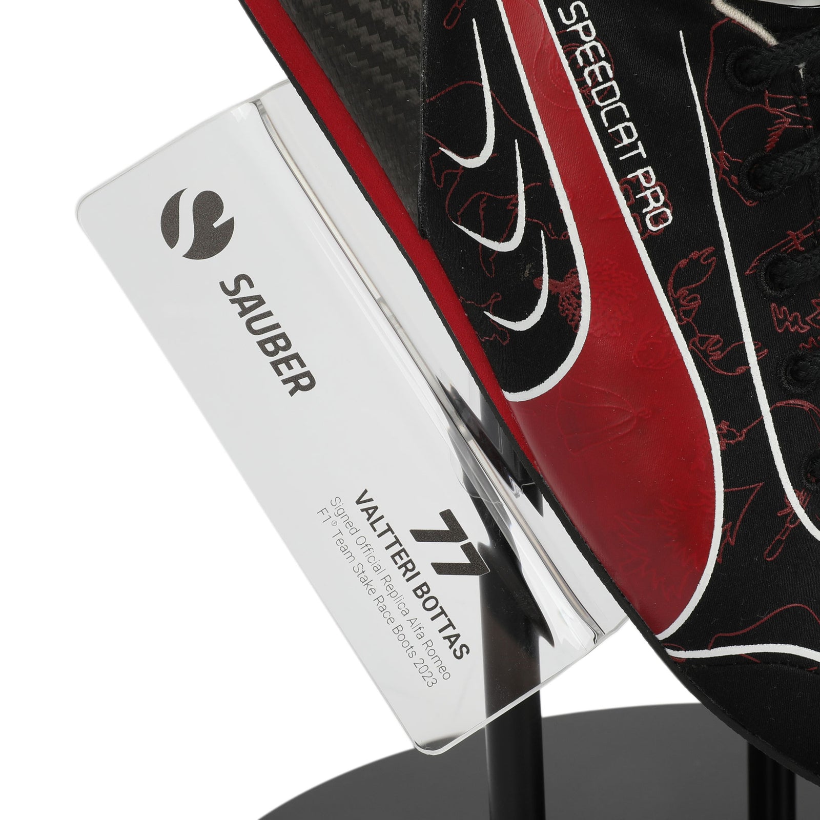 LOT 652 - Valtteri Bottas Signed Replica 2023 Alfa Romeo F1 Team Stake Race Boots