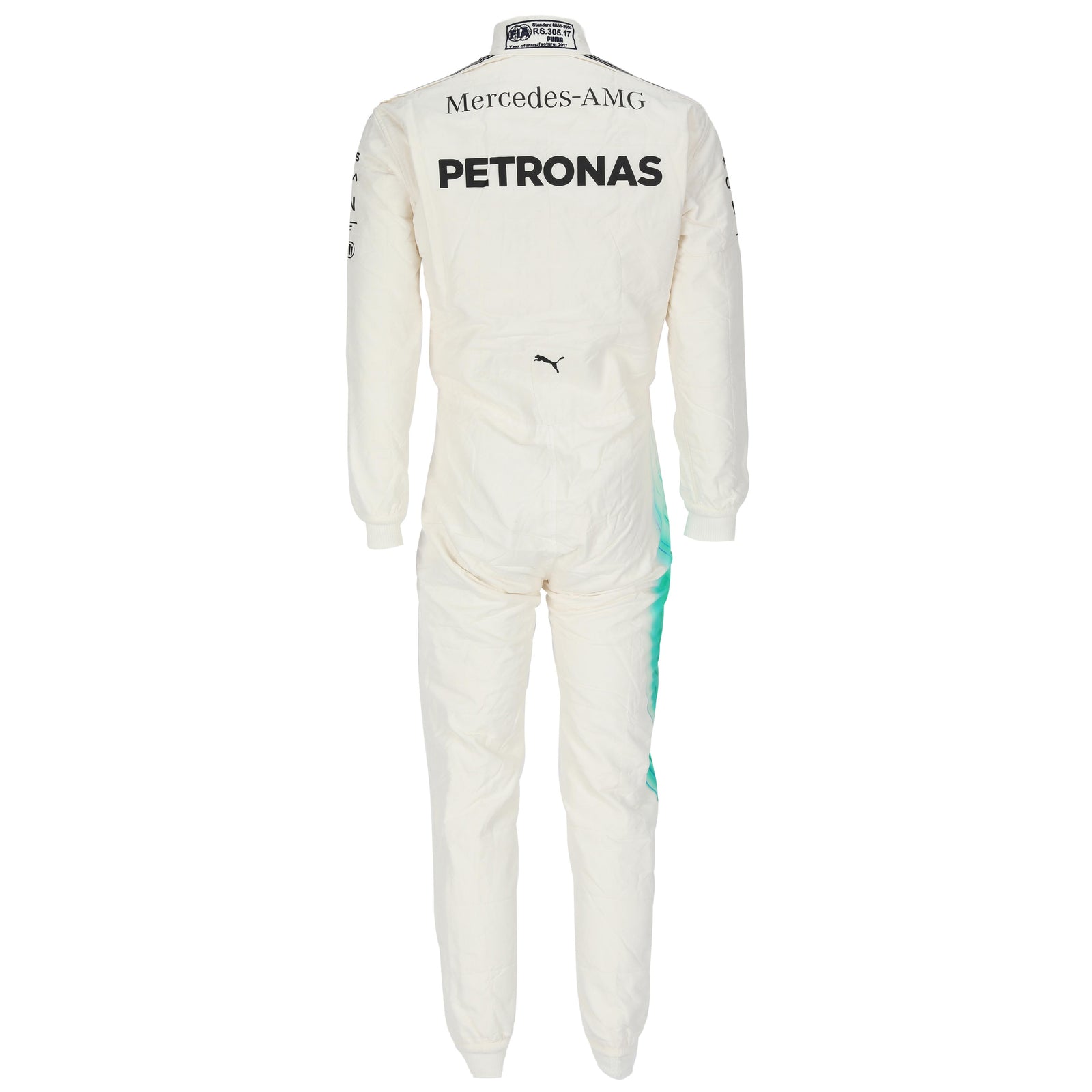 Auction LOT 036 - Valtteri Bottas 2017 Used Mercedes AMG Petronas Race Suit