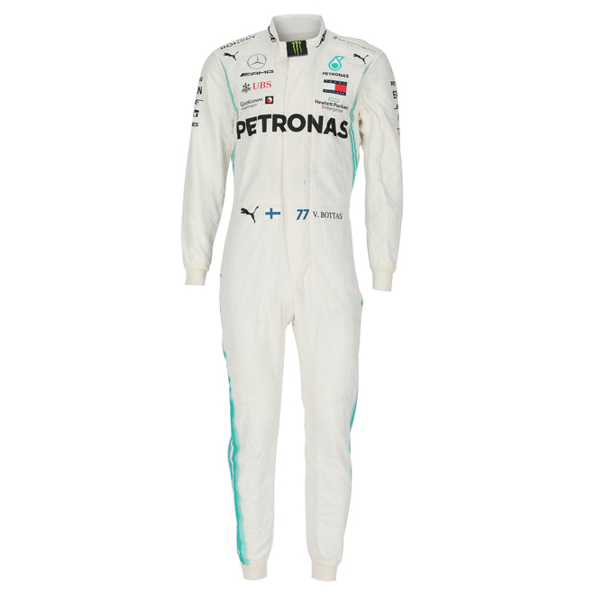 Auction LOT 055 - Valtteri Bottas Mercedes AMG Petronas 2019 Season Used Race Suit