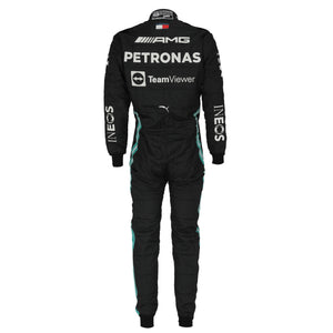 Mercedes Formula 1 Team Valtteri Bottas 2021 season used race suit collector display item
