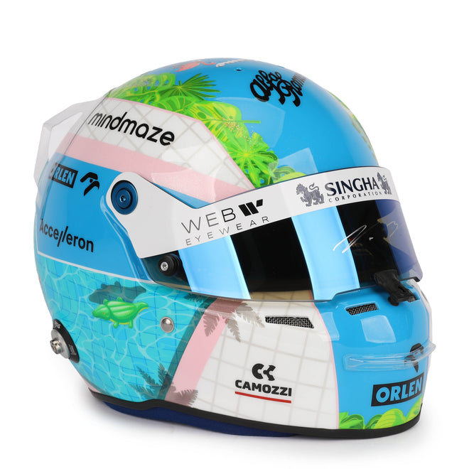 Valtteri Bottas 2022 Signed Official Replica Helmet – Miami Toucan Edition