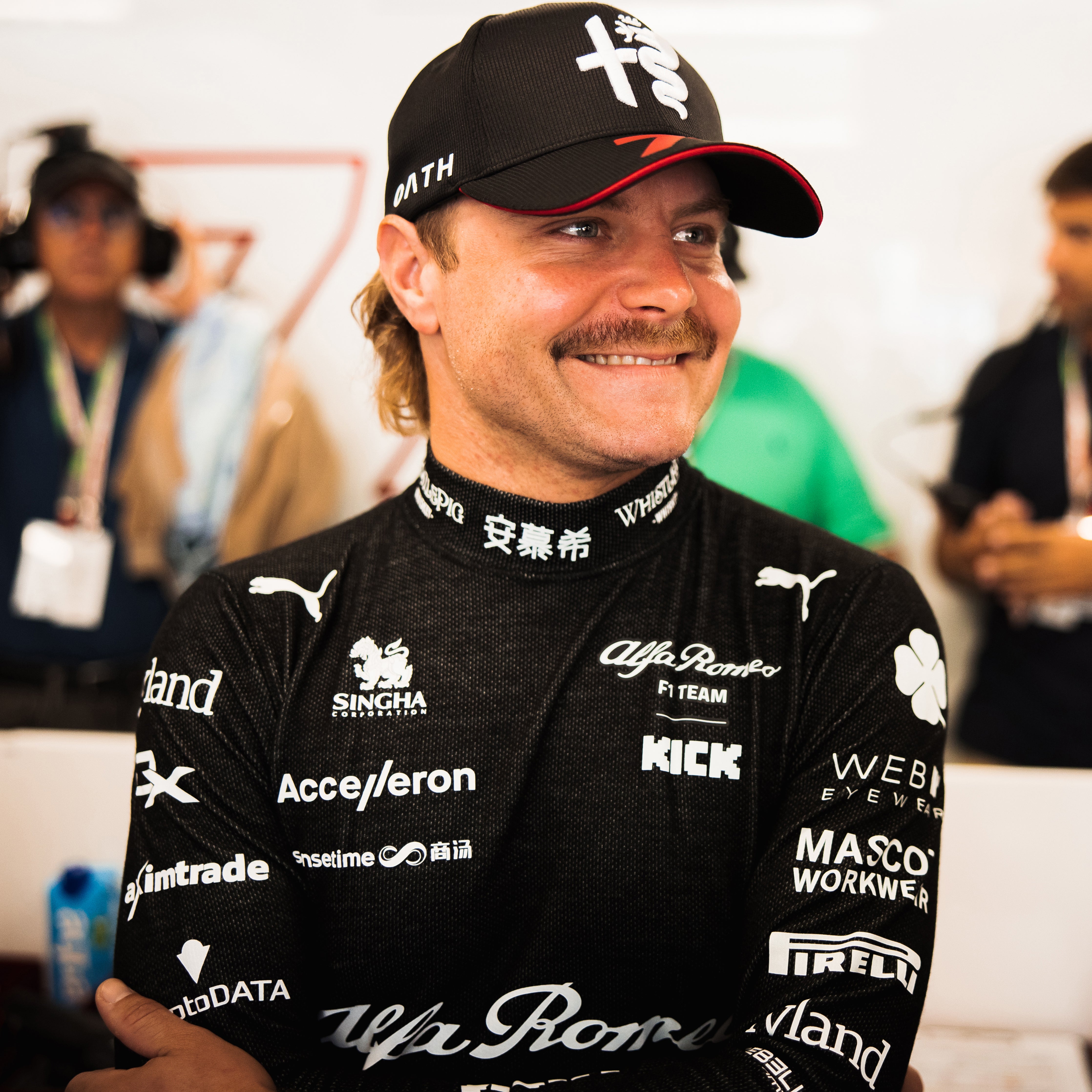 Valtteri Bottas 2023 Season Signed Alfa Romeo F1 Team KICK Race Spec Nomex Top