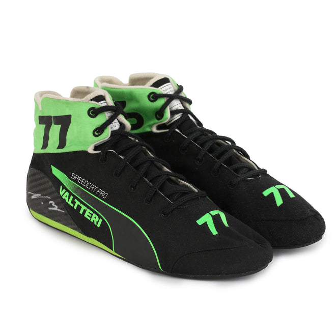 LOT 035 - Valtteri Bottas Signed Race Used Boots – 2024 Season Used