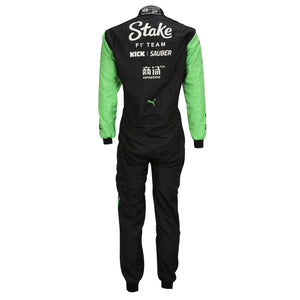 LOT 429 - Valtteri Bottas Signed 2024 Stake F1 Team Kick Sauber Grand Prix Used Race Suit - Brazilian GP