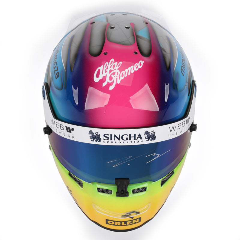 Valtteri Bottas 2022 Signed Official Replica Helmet – Miami Edition