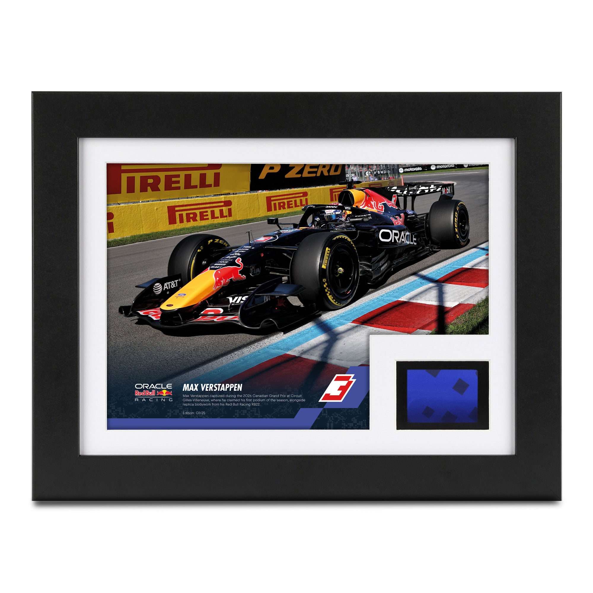 Limited Edition Max Verstappen Replica 2026 Bull Racing Bodywork &amp Photo Canadian GP