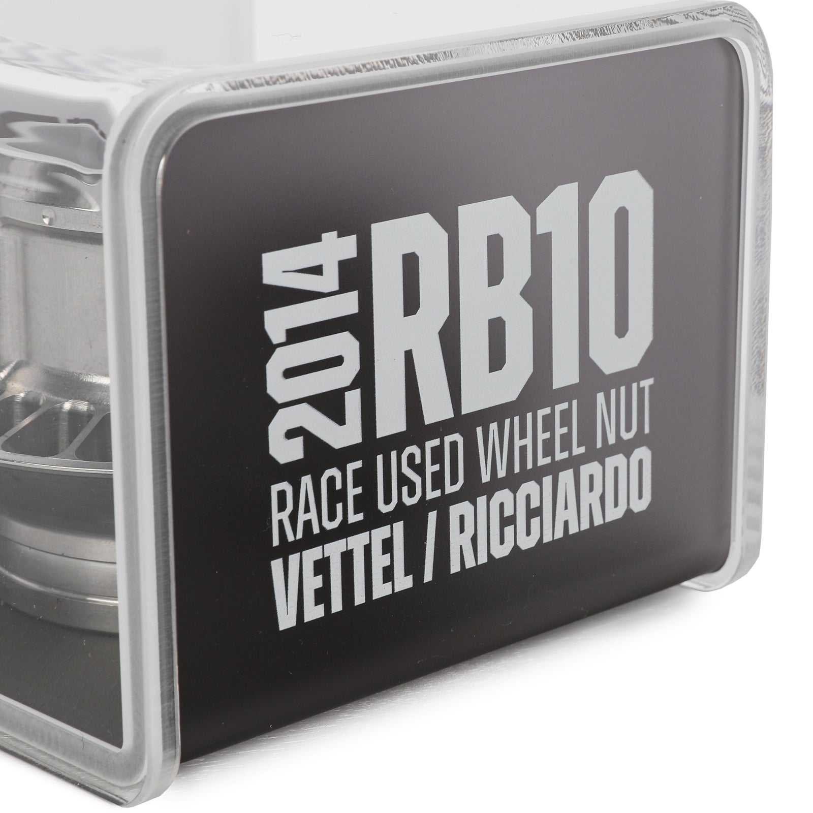 Red Bull Racing 2014 RB10 Grand Prix Used Wheel Nut in Display Case