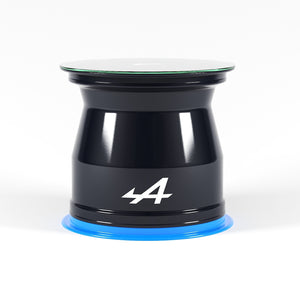 Alpine F1 Team rear wheel rim table 2026 racing inspired furniture collectible display