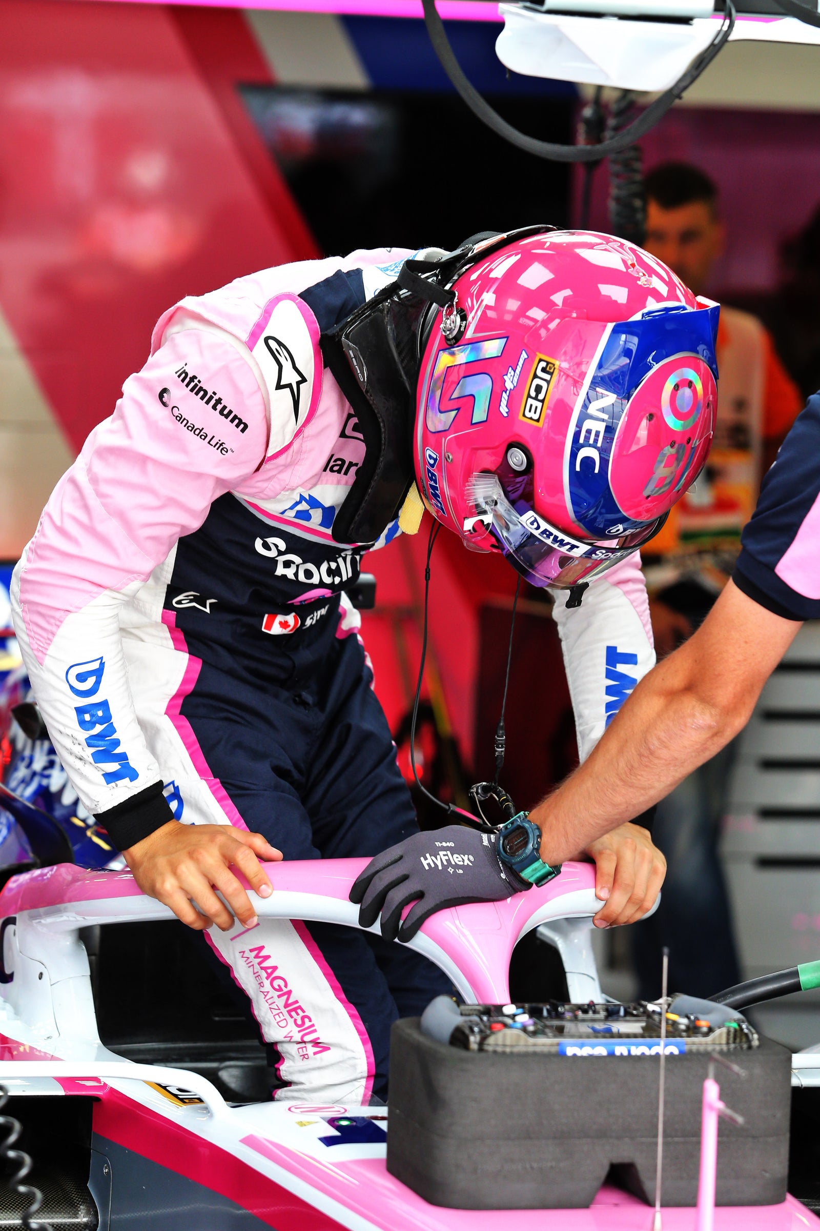 LOT 010 - Lance Stroll 2019 Racing Point Helmet