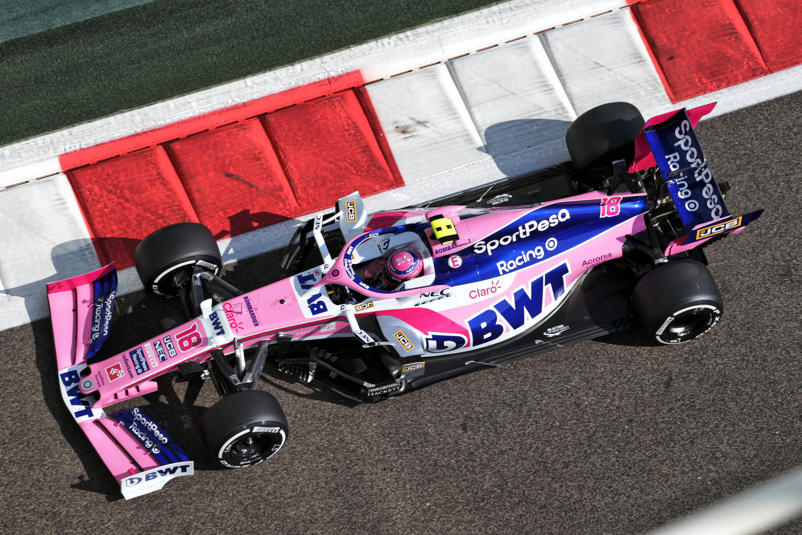 LOT 010 - Lance Stroll 2019 Racing Point Helmet
