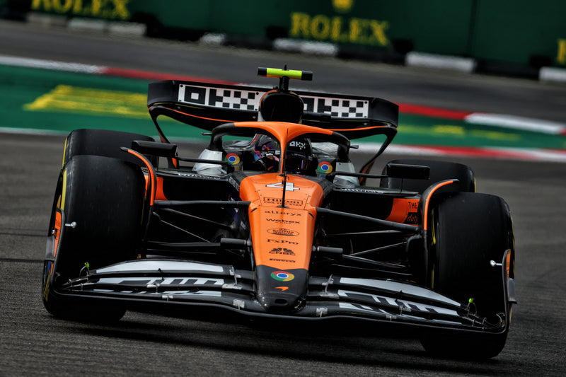 Lando Norris 2024 McLaren F1 Team Race Used Front Skid Plank Wall Art - Singapore GP