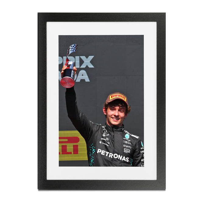 Kimi Antonelli 2025 Mercedes-AMG Petronas F1 team "First Podium" Framed Print - Canadian GP