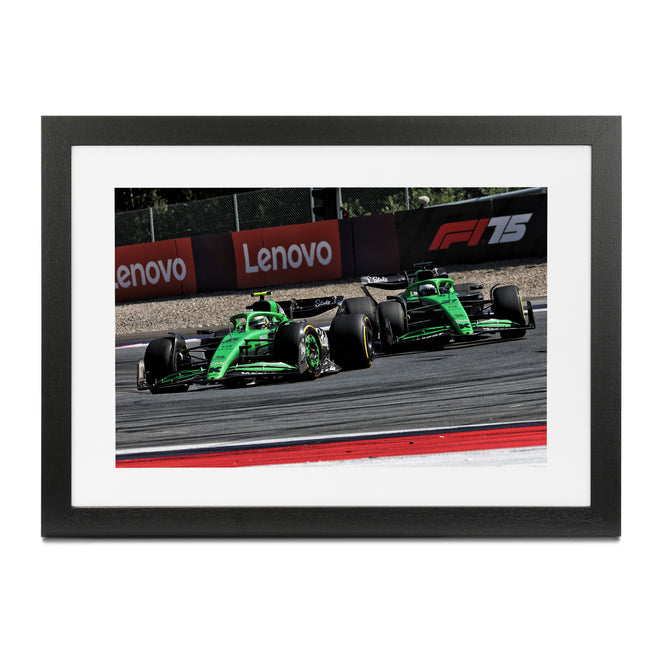 Stake F1 Team Kick Sauber 2025 Framed Print - Austrian GP