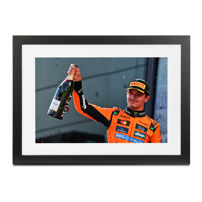 Lando Norris 2025 McLaren F1 Team Framed Print - Austrian GP