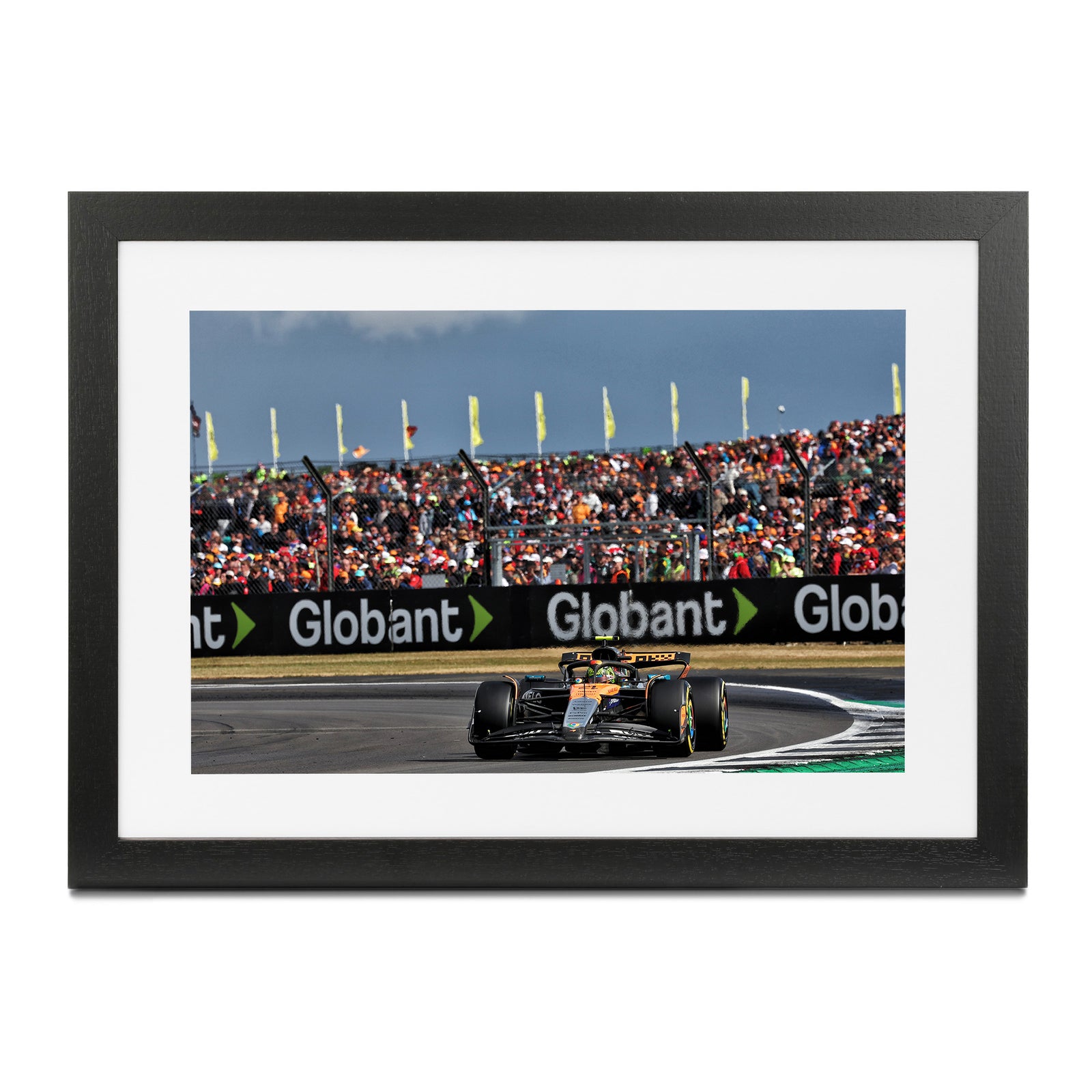 Lando Norris 2025 McLaren F1 Team Framed Print- British GP