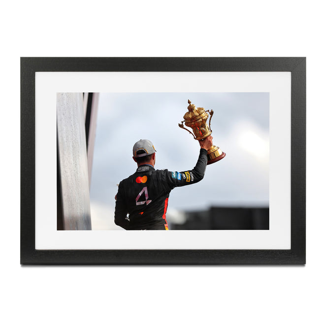 Lando Norris 2025 McLaren F1 Team 'First Home Win' Framed Print- British GP