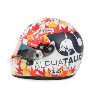 Yuki Tsunoda 2023 AlphaTauri Formula 1 race-worn helmet used at the Bahrain Grand Prix, premium motorsport memorabilia for collectors