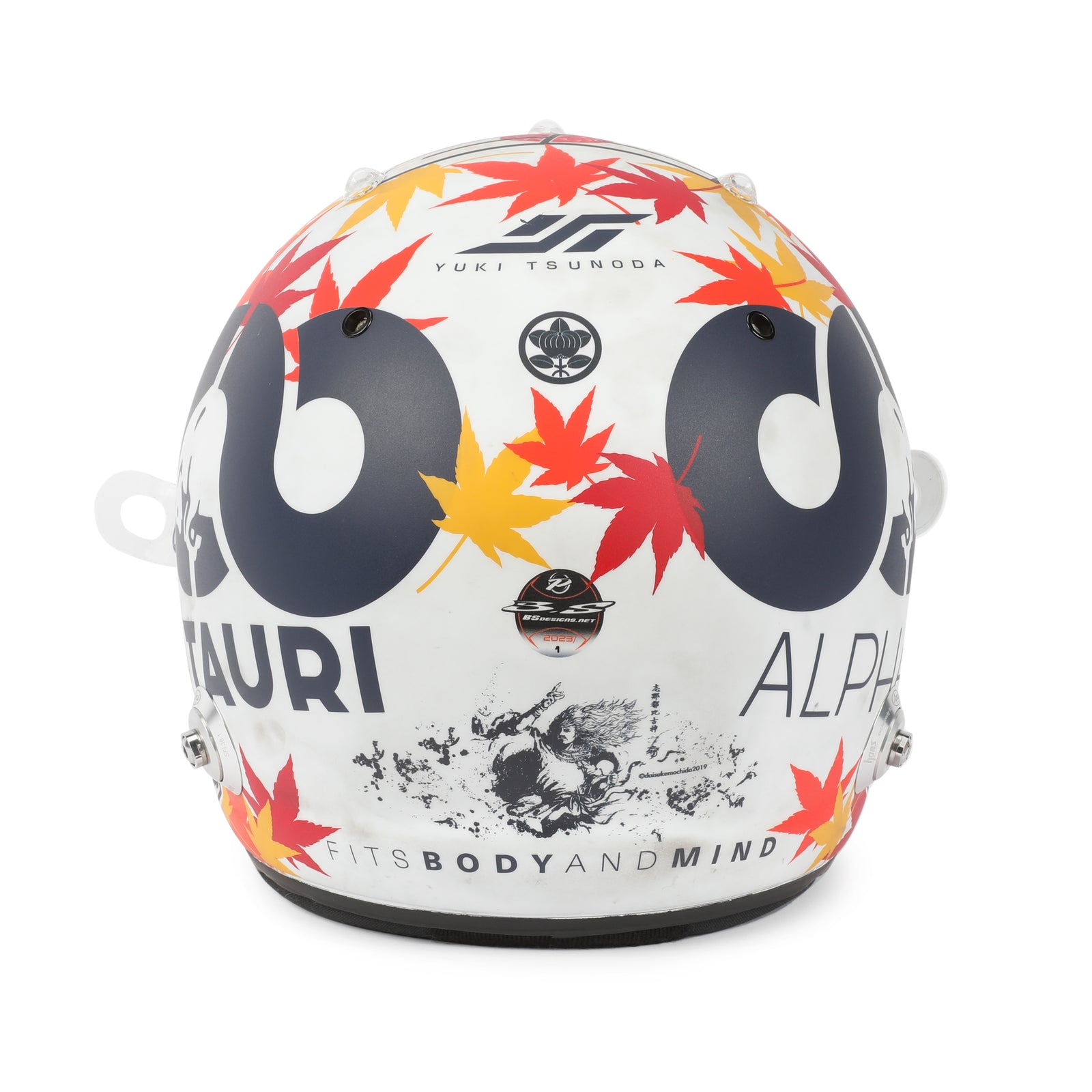 The Silverstone Auction LOT 003 - Yuki Tsunoda 2023 AlphaTauri Race Worn Helmet - Bahrain GP