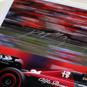 LOT 450 - Zhou Guanyu 2023 Signed Photo - Spanish GP