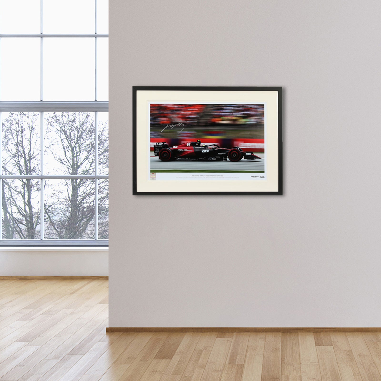 LOT 057 - Zhou Guanyu 2023 Signed Photo - Spanish GP