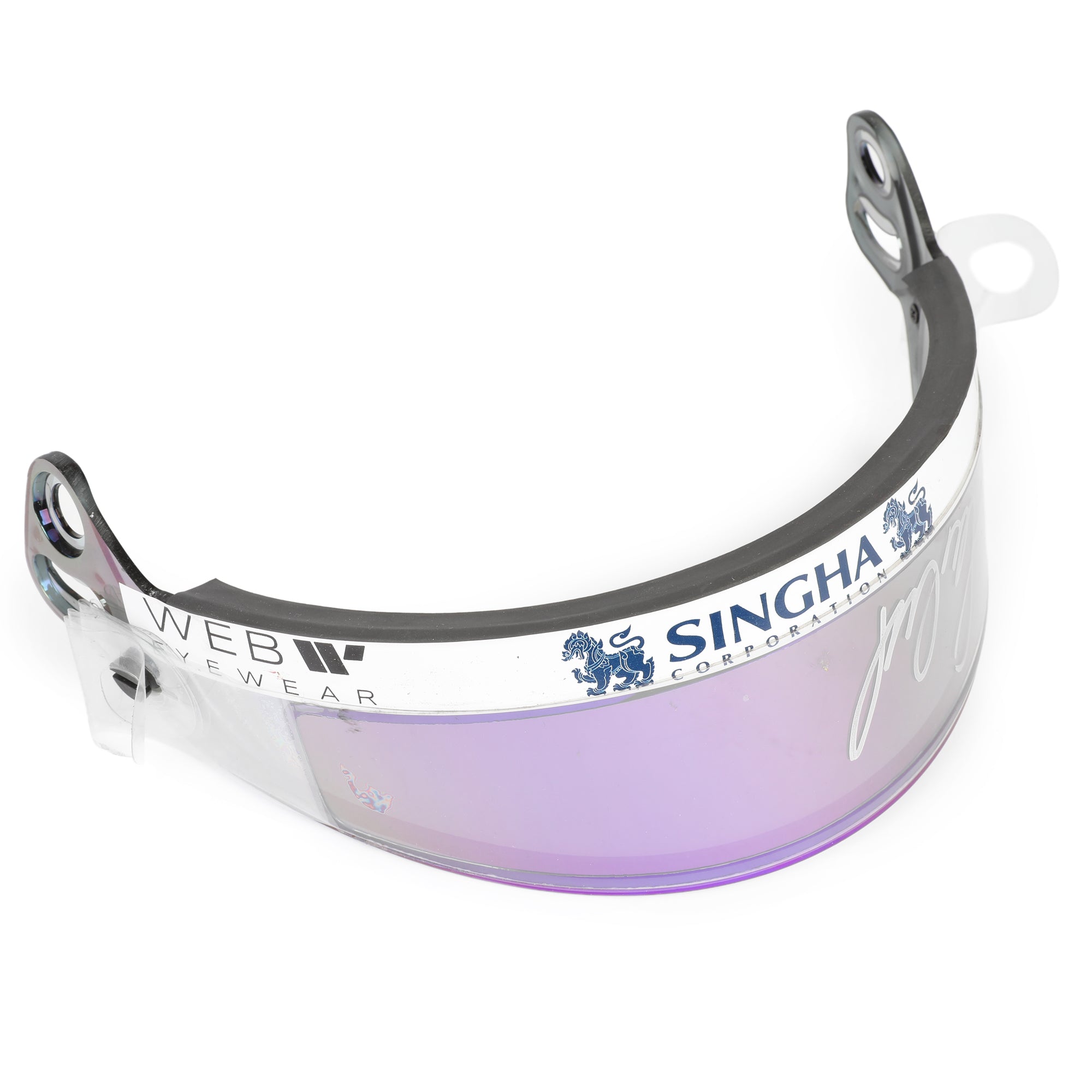 LOT 645 Guanyu Zhou 2024 Sauber Visor Signed