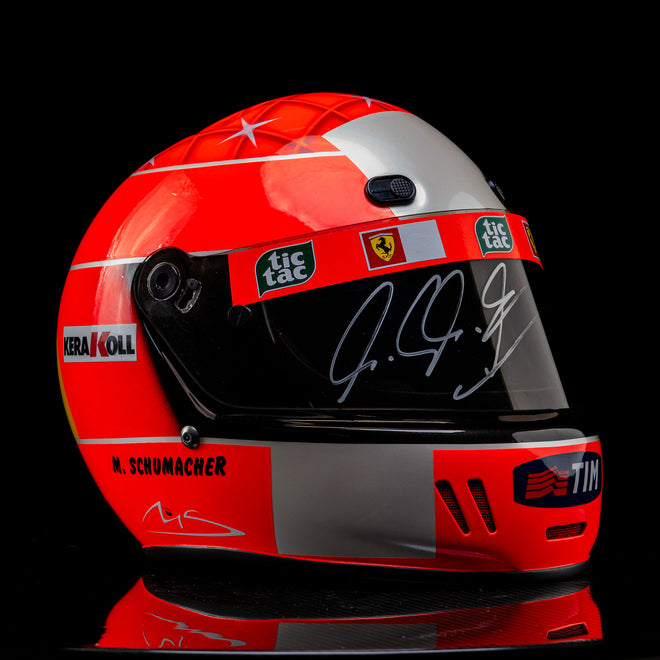 The Miami Auction LOT 002 - Michael Schumacher 2000 Ferrari Helmet - Replica Signed 1 Of 30