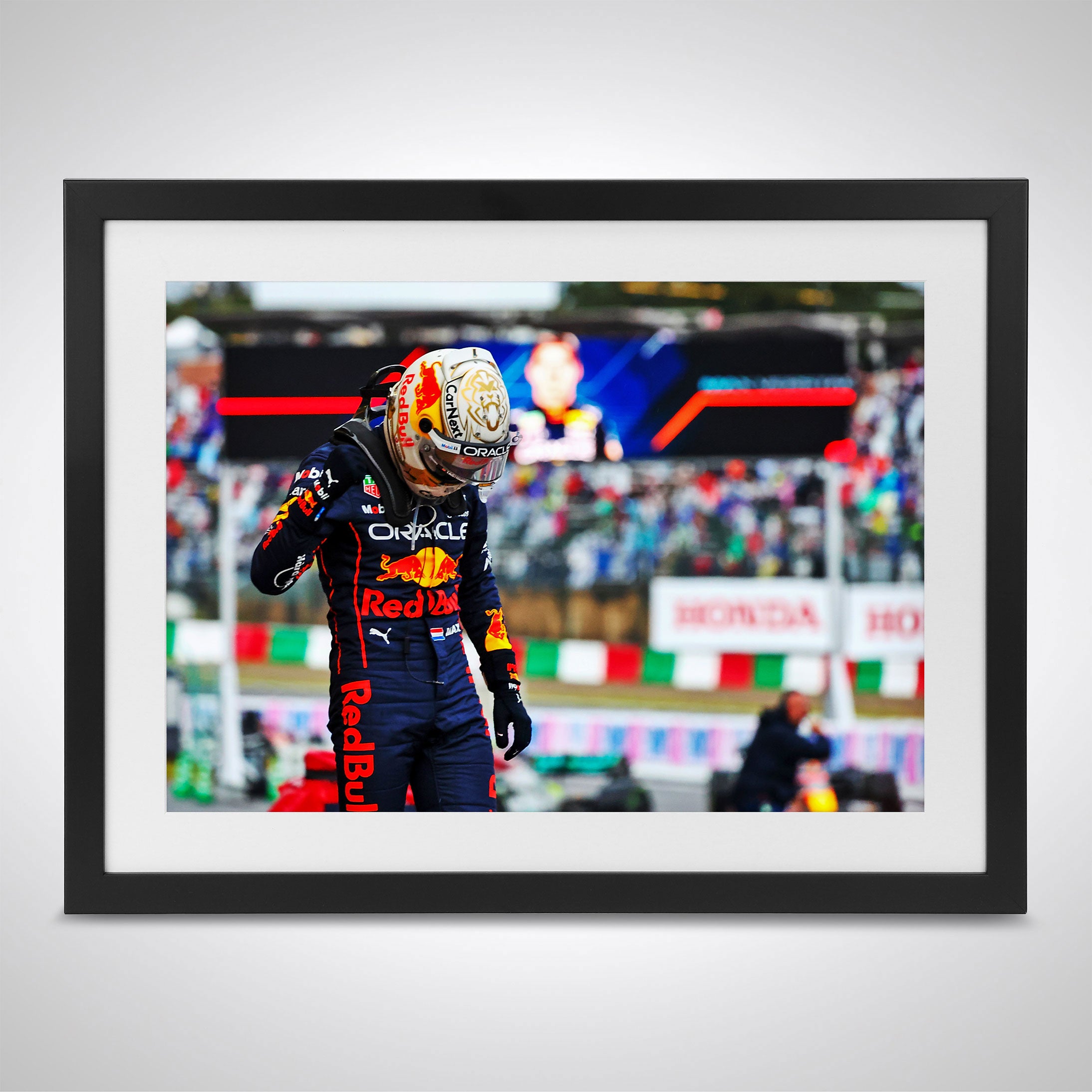 Max Verstappen 2022 'World Champion Parc Ferme' Print - Japan GP