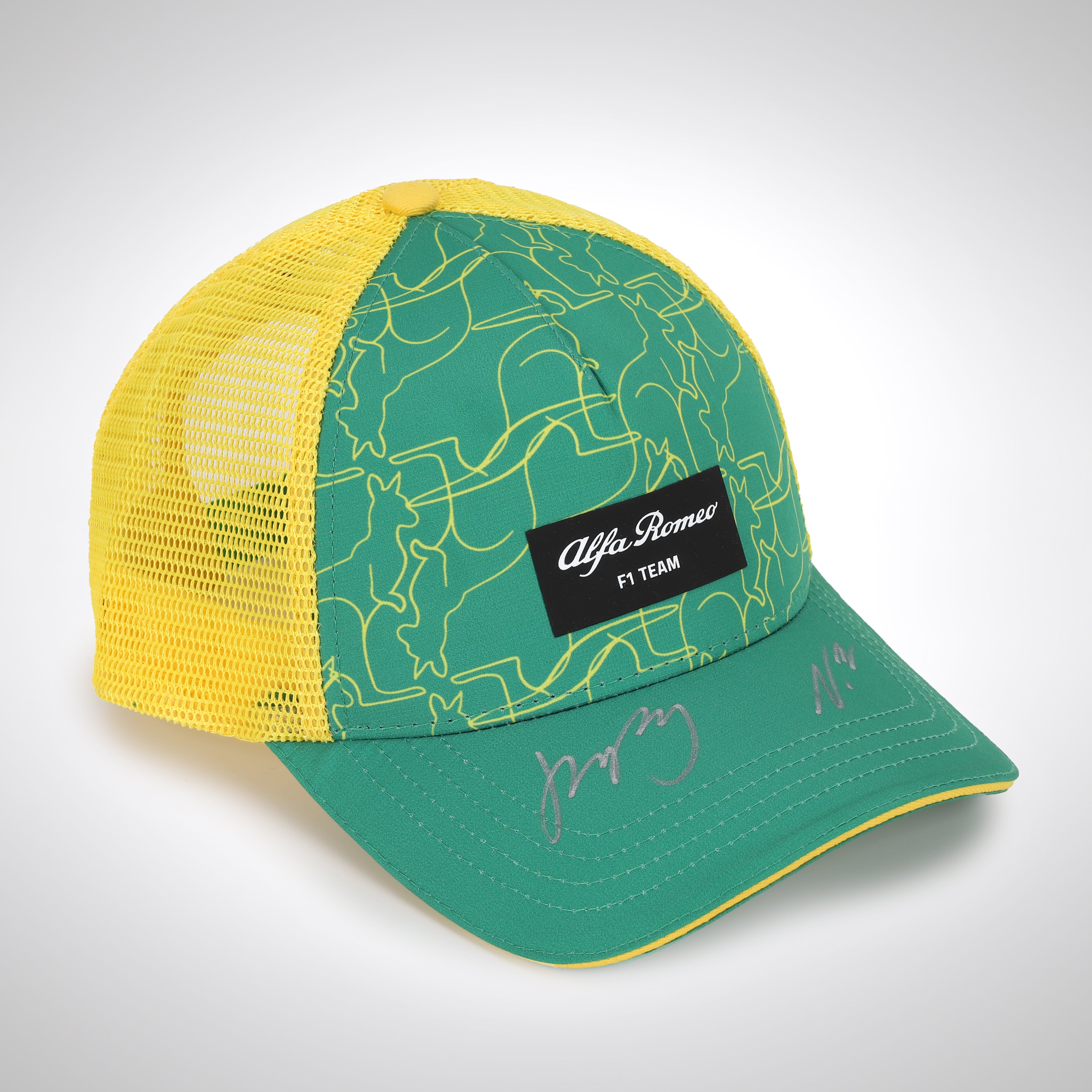 Valtteri Bottas & Zhou Guanyu 2023 Signed Mesh Track Cap - Australian GP