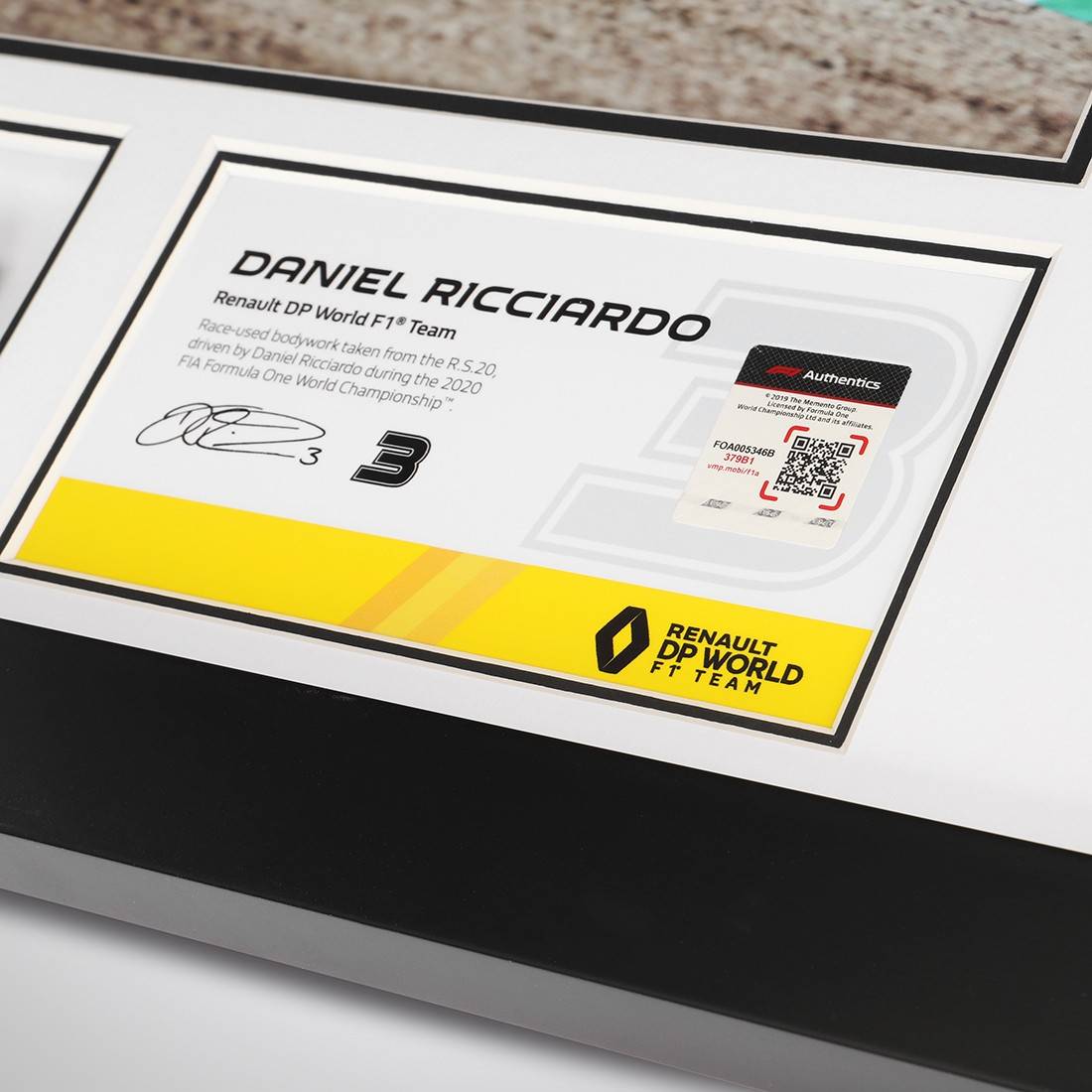 Daniel Ricciardo 2020 Bodywork & Photo - Imola GP