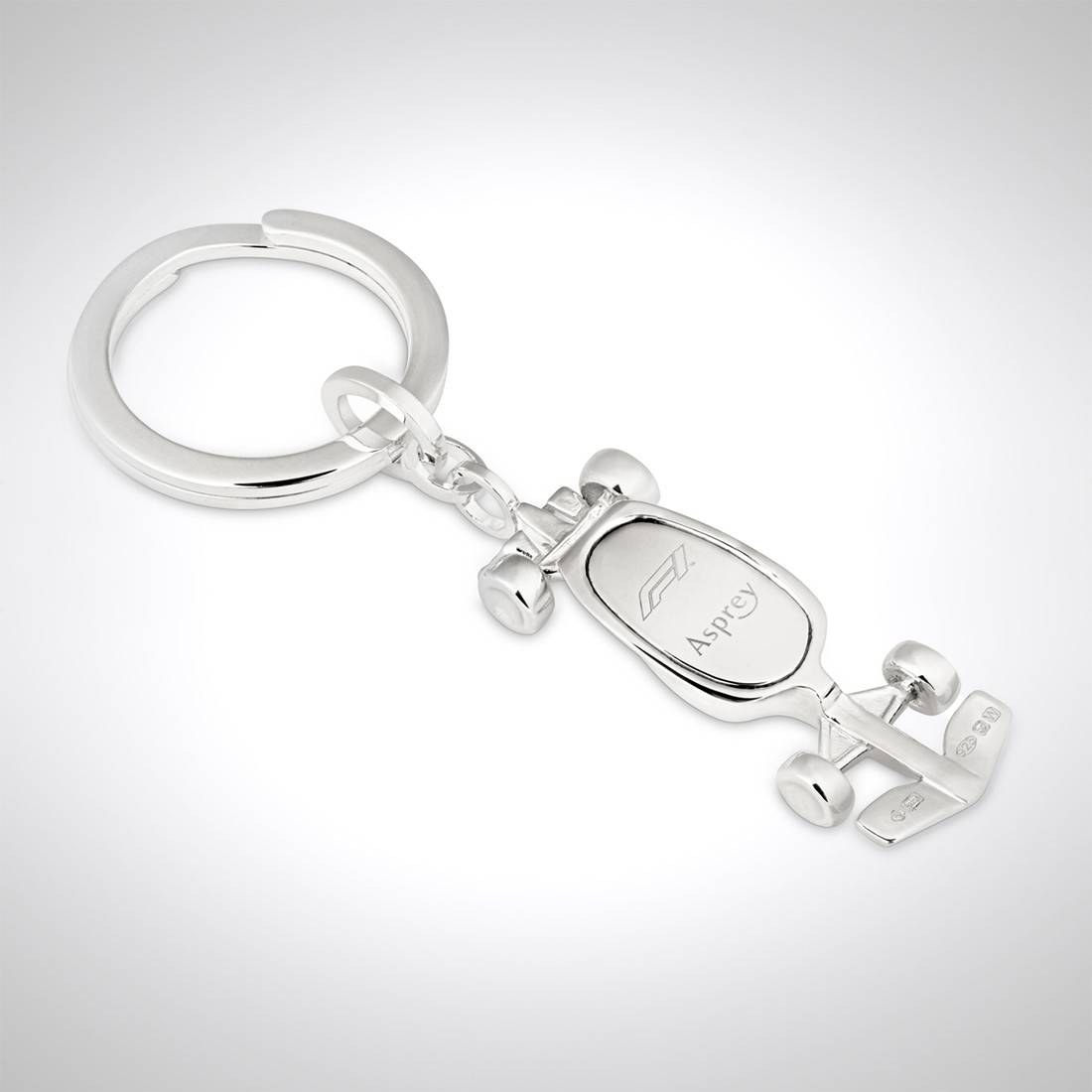 Racing Car Metal Key Chain