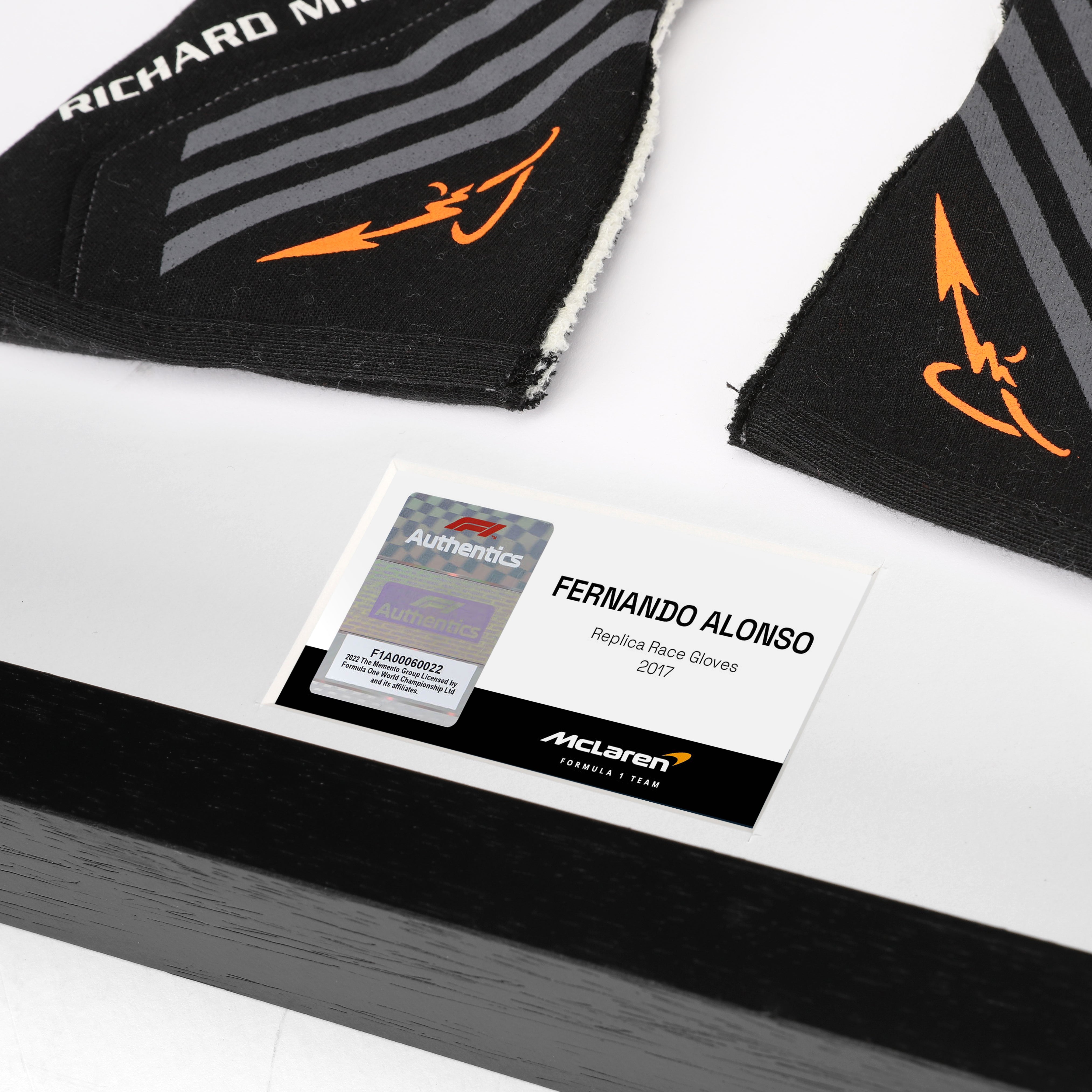 Fernando Alonso 2017 Replica McLaren F1 Team Race Gloves