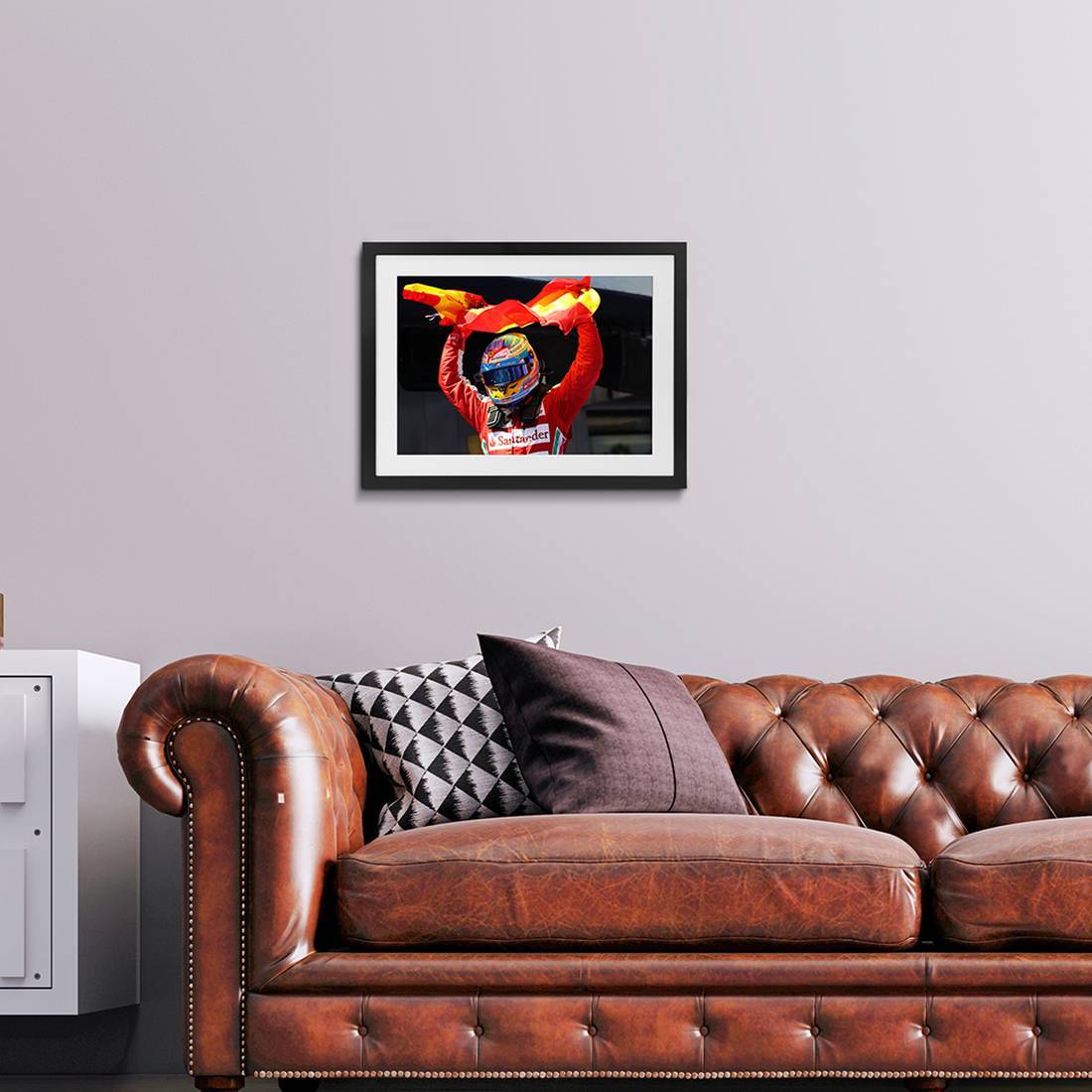 Fernando Alonso 1st Home Win with Ferrari – Spanish GP 2013 - James Moy Print