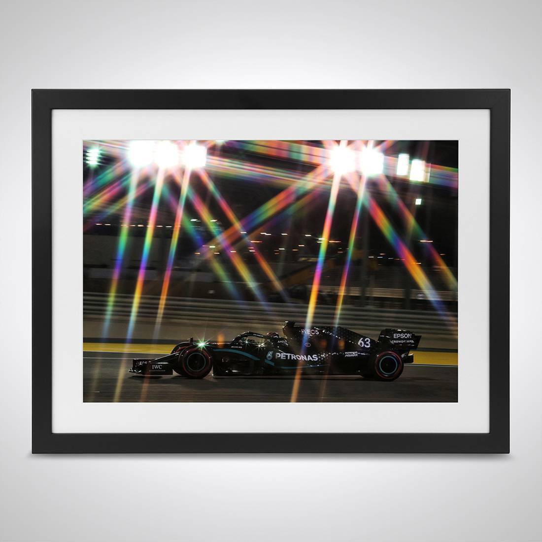 George Russell 2020 'Under the Lights' Print - Sakhir GP