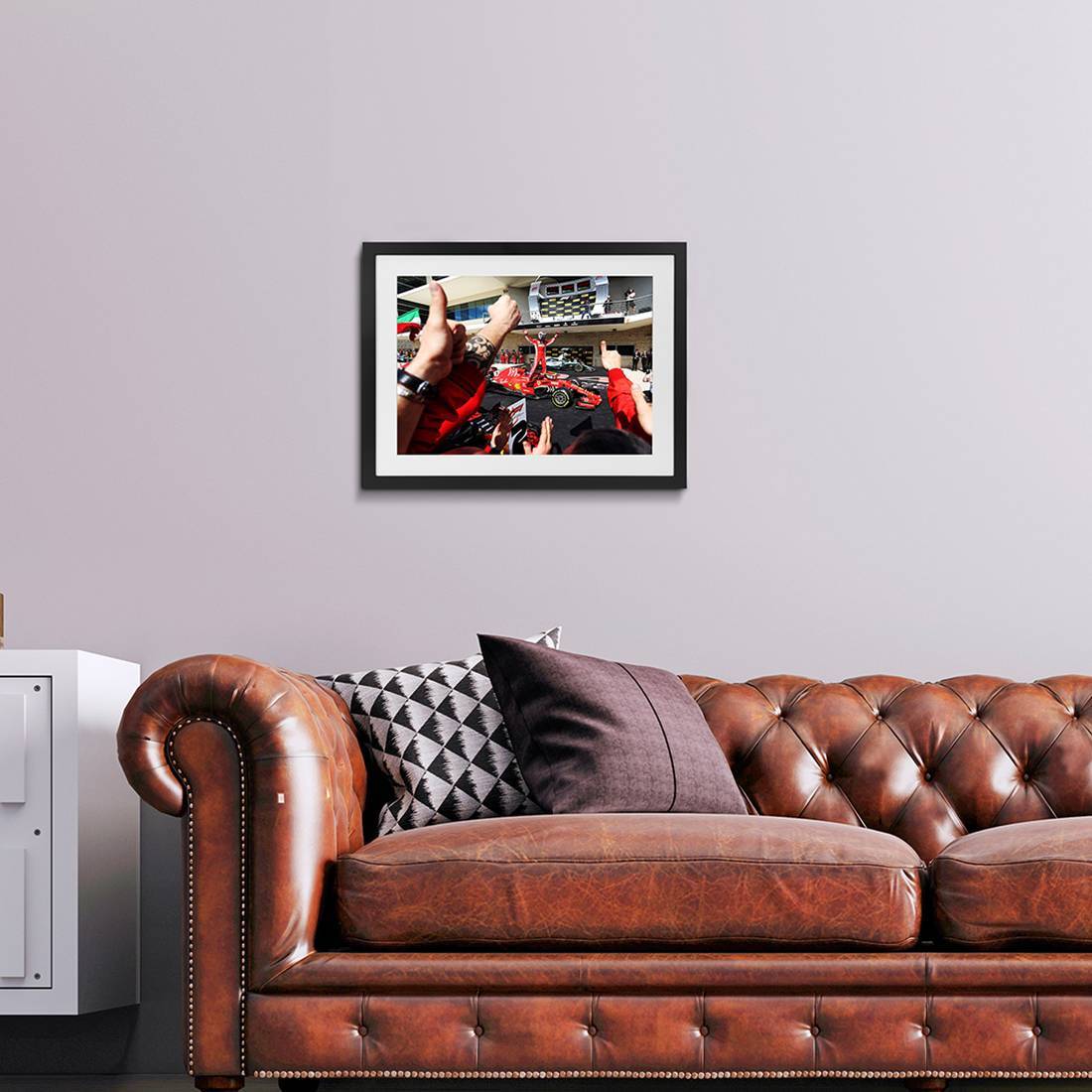Kimi Raikkonen's Final Ferrari Win – Austin 2018 - James Moy Print