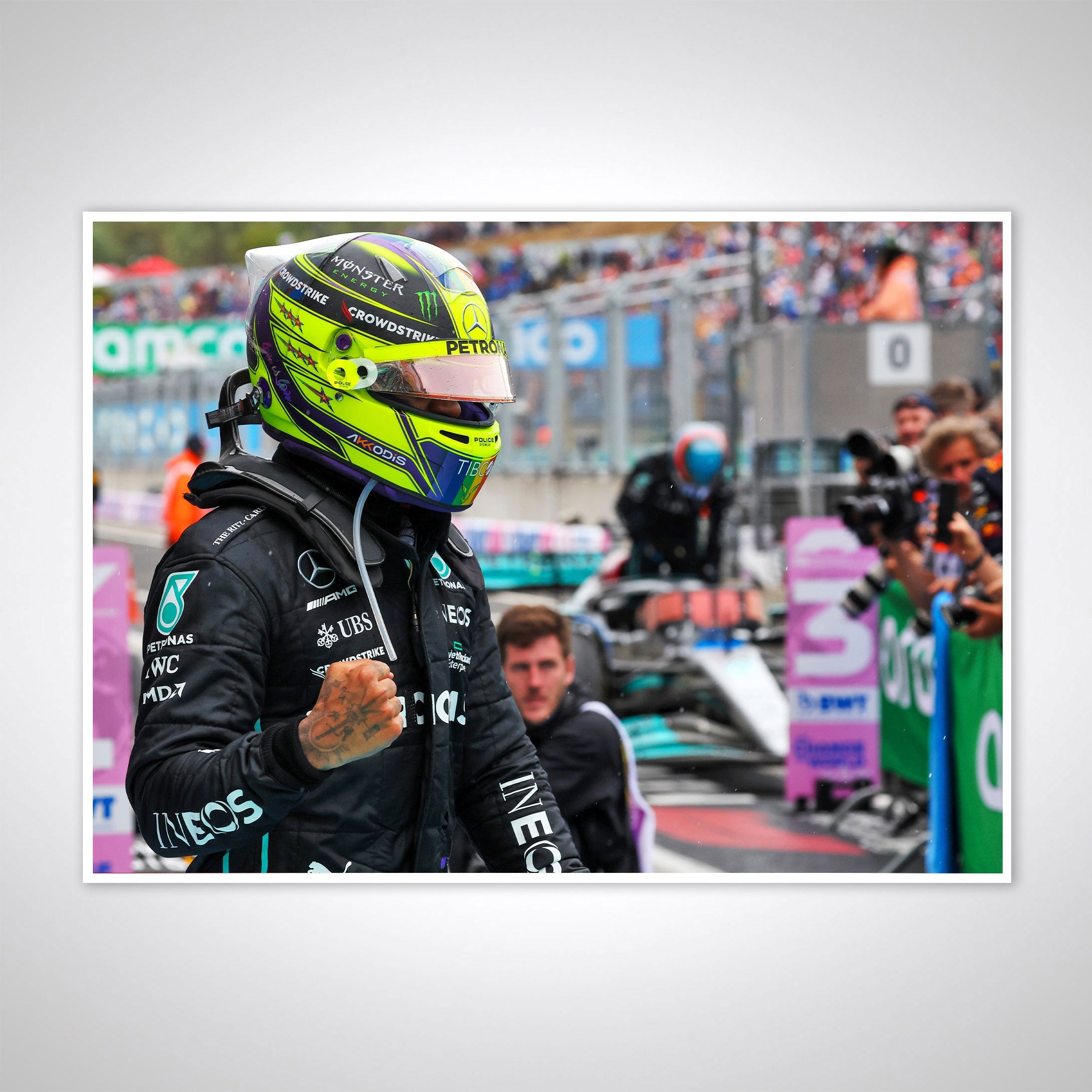 Lewis Hamilton 2022 'Parc Ferme' Print - Hungarian GP