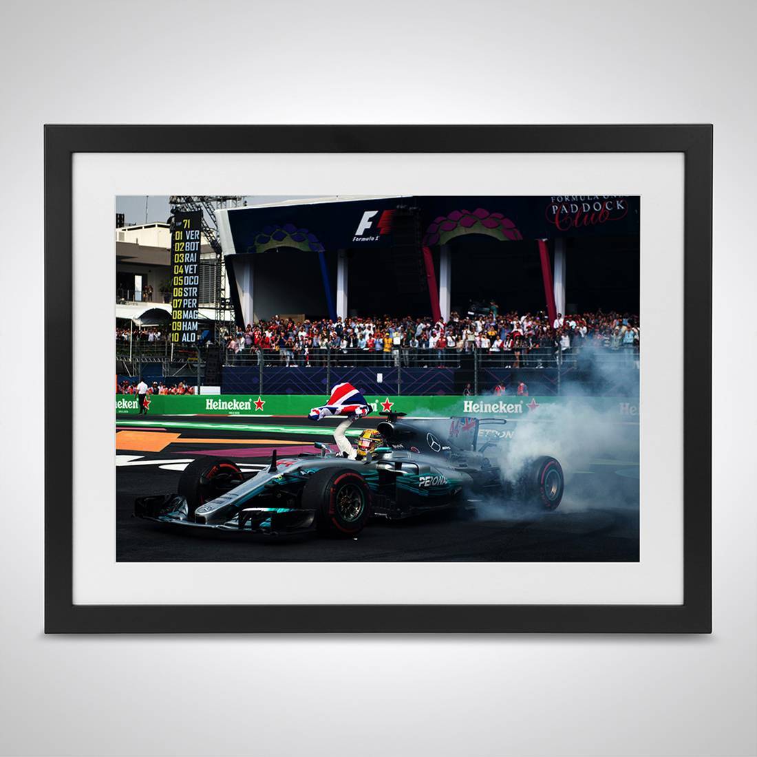 Lewis Hamilton 2017 'Championship Win' Print - Mexico City GP