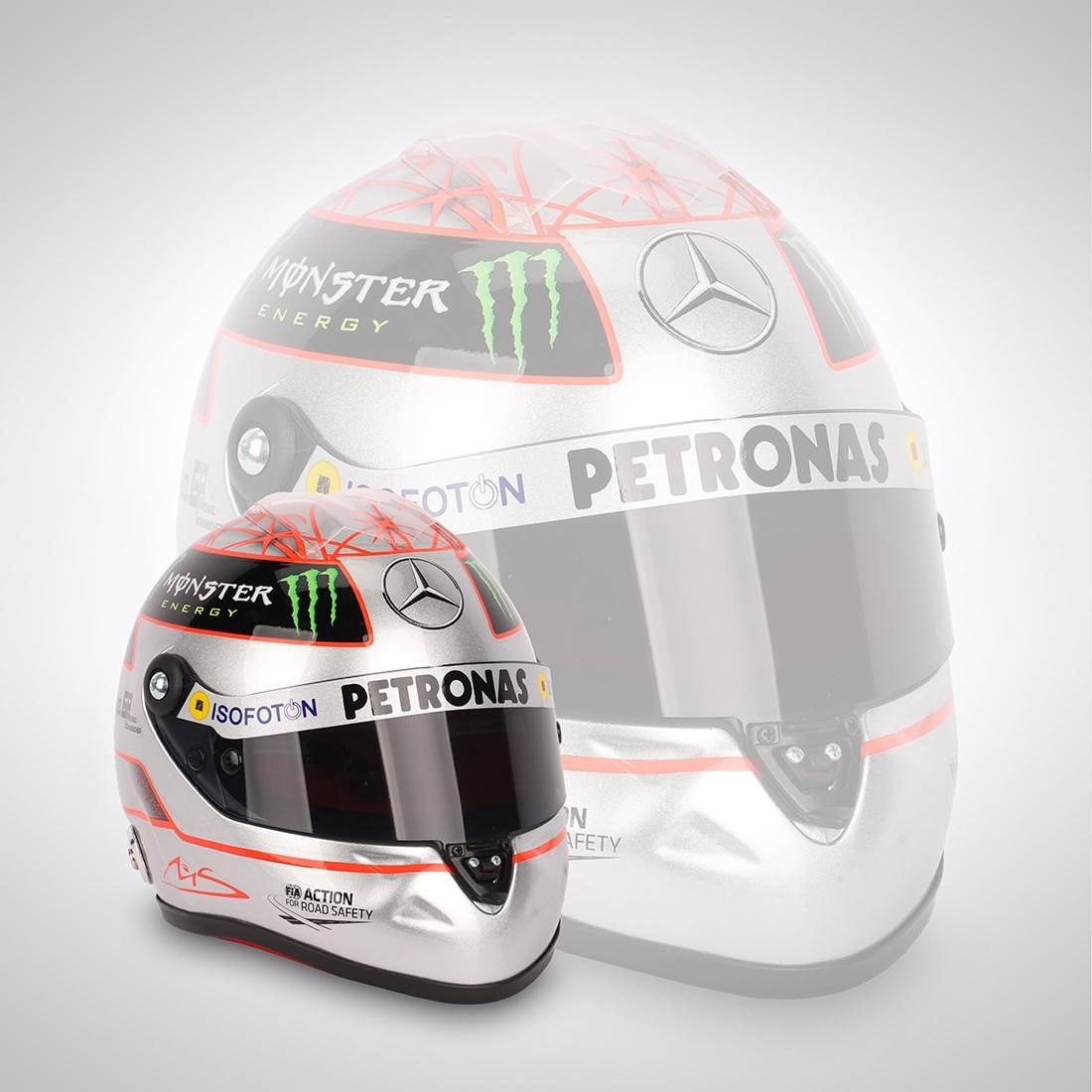 Michael Schumacher 2012 300th Grand Prix 1:2 Scale Helmet