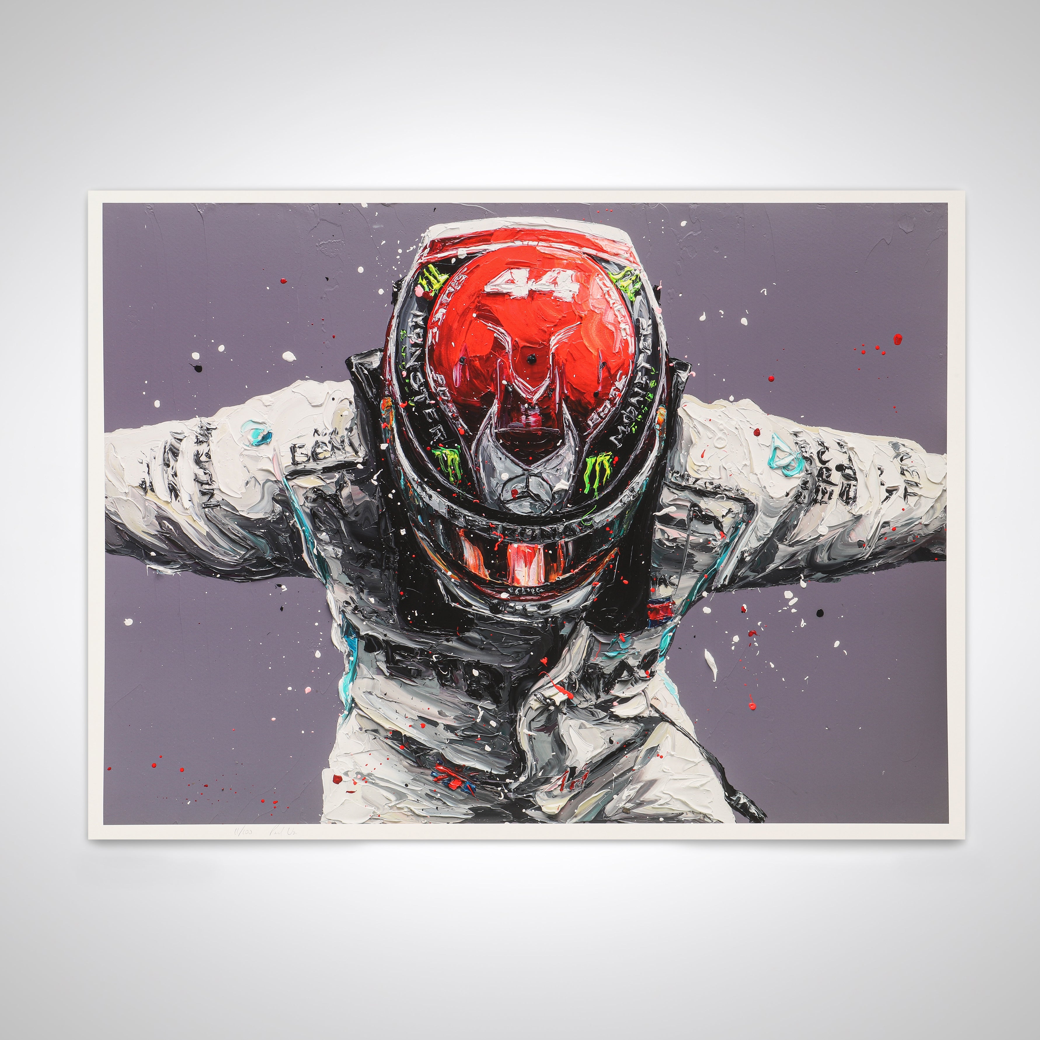 Lewis Hamilton 2019 'World Champion' Print - Paul Oz