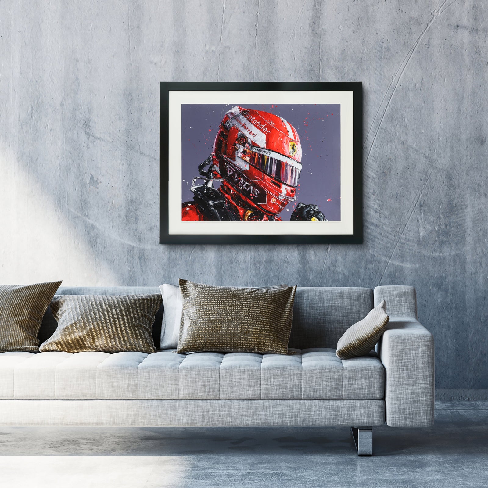Auction LOT 019 - Charles Leclerc 2022 Print - Paul Oz