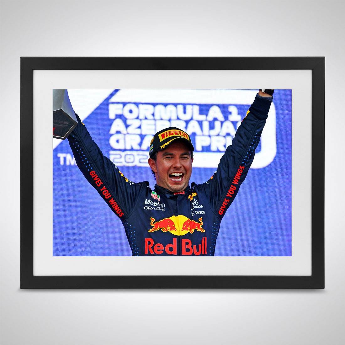 Sergio Perez 2021 'Podium' Print - Azerbaijan GP