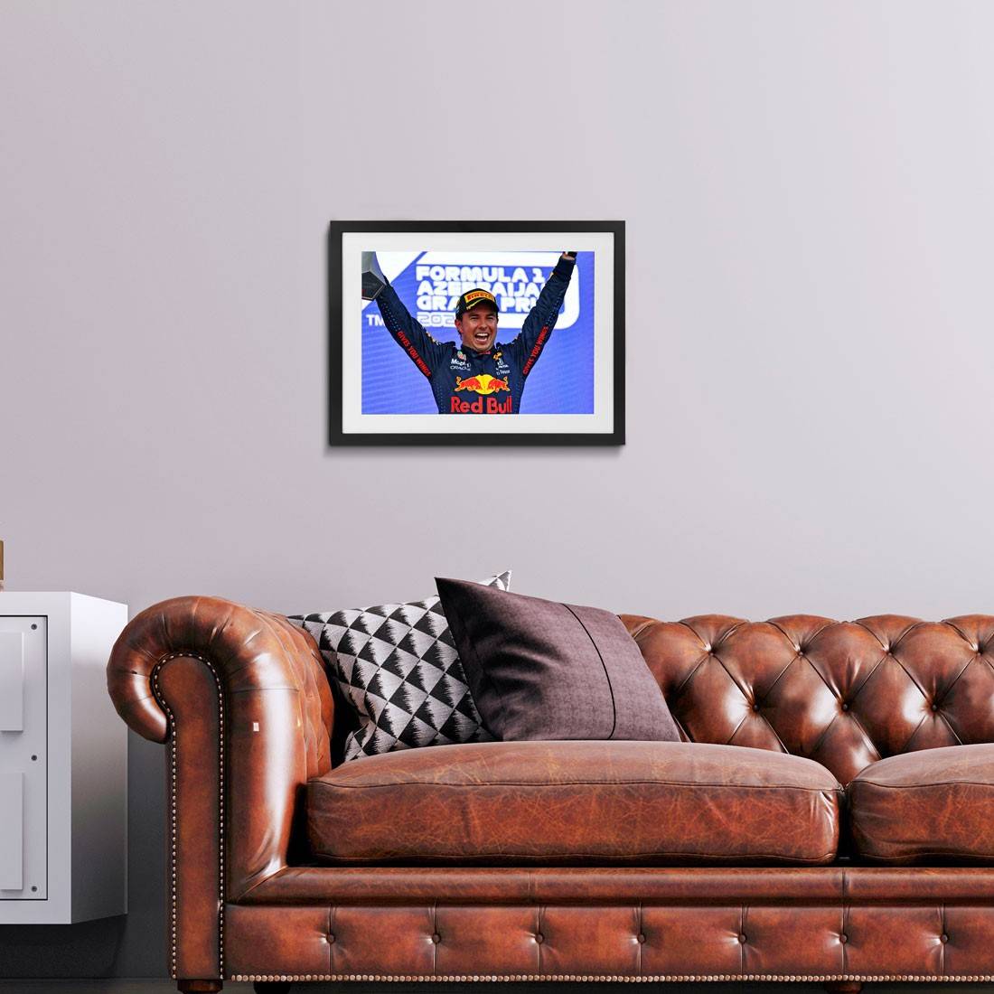 Sergio Perez 2021 Azerbaijan GP Podium – James Moy Print