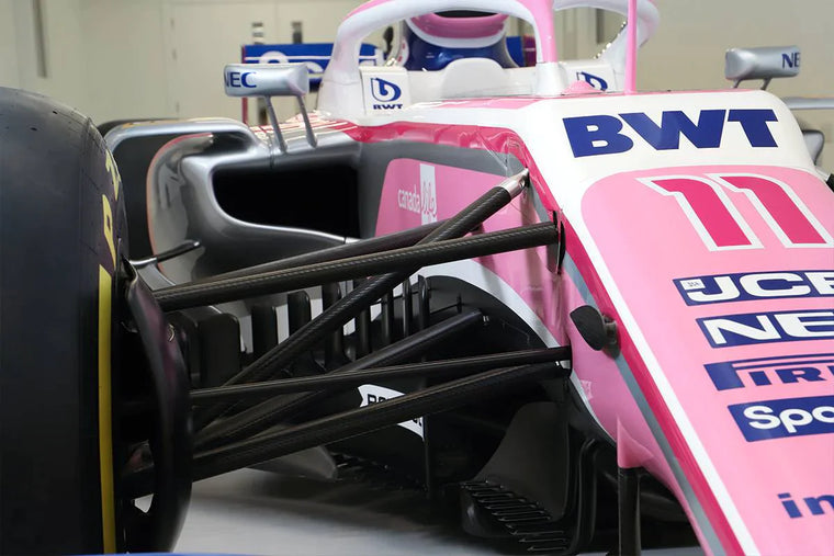 2019 Racing Point RP19 Formula 1-inspired show car, full-size collector display vehicle showcasing the Racing Point challenger