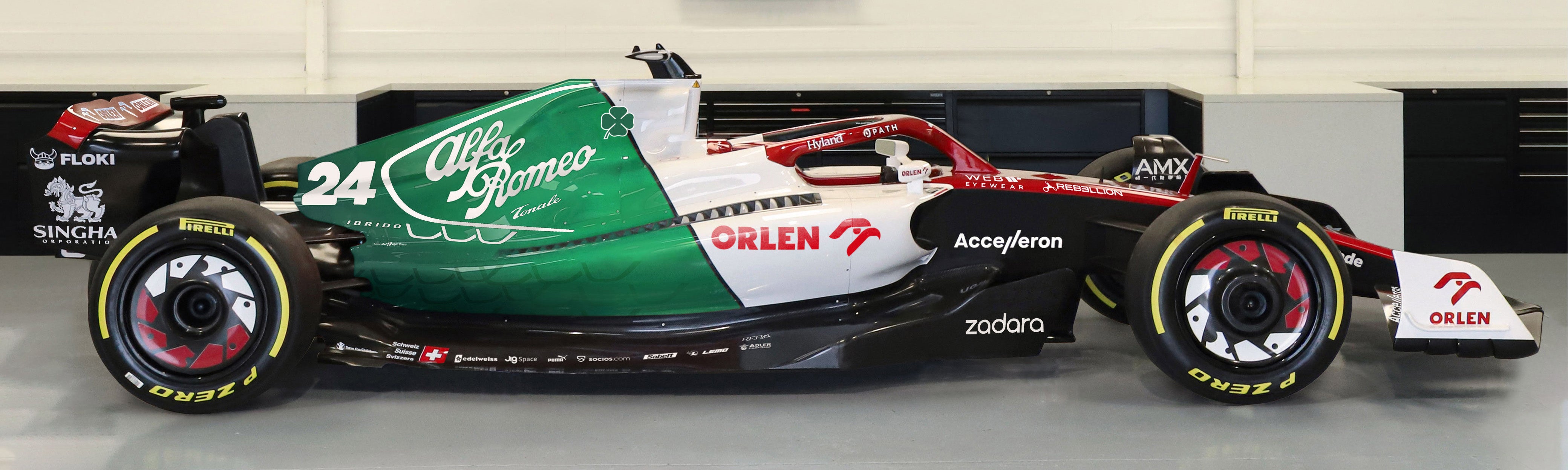 2022 Alfa Romeo F1 Team ORLEN Official Show Car Azerbaijan GP Livery