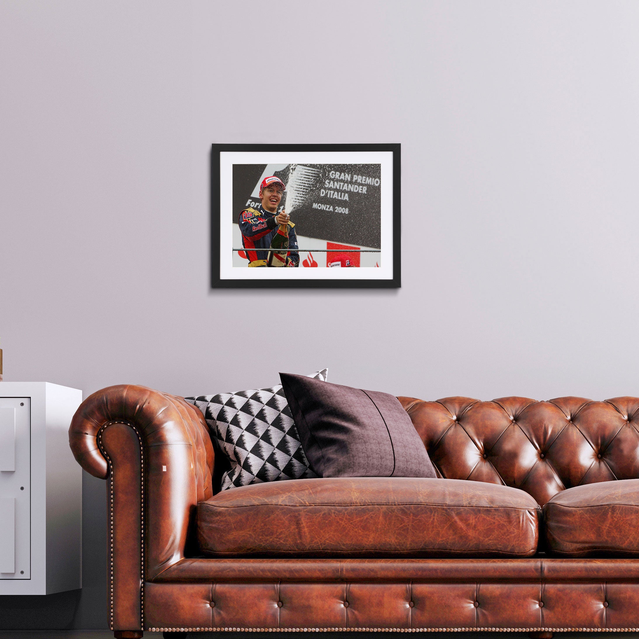 Sebastian Vettel 2008 'First GP Win' Print - Italian GP