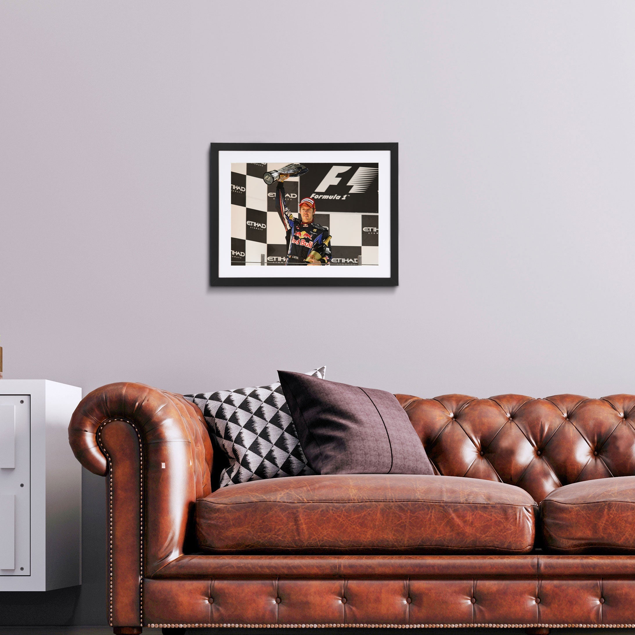 Sebastian Vettel 2010 'Youngest World Champion' Print - Abu Dhabi GP