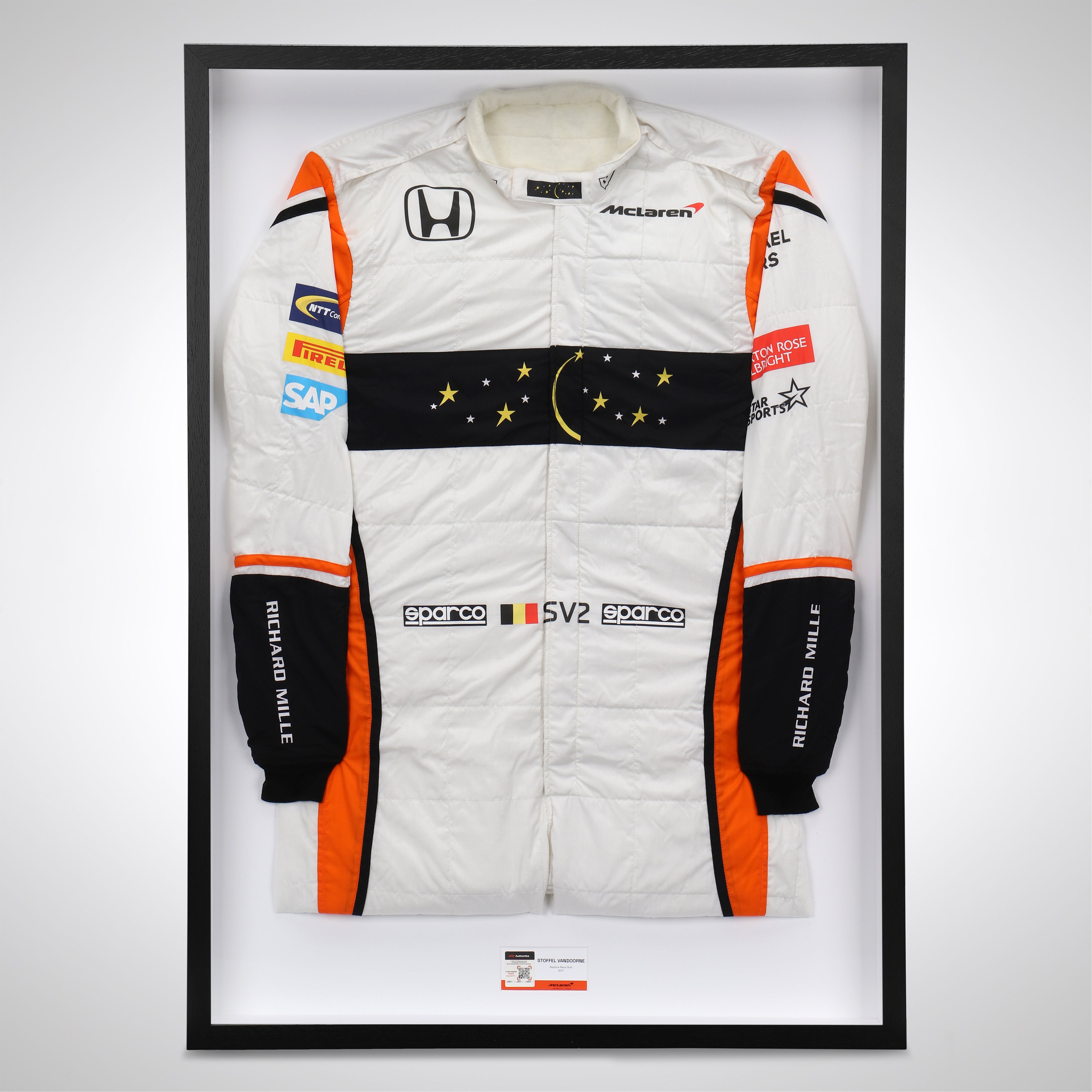 Stoffel Vandoorne 2017 Replica McLaren F1 Team Race Suit with Chandon Star Branding