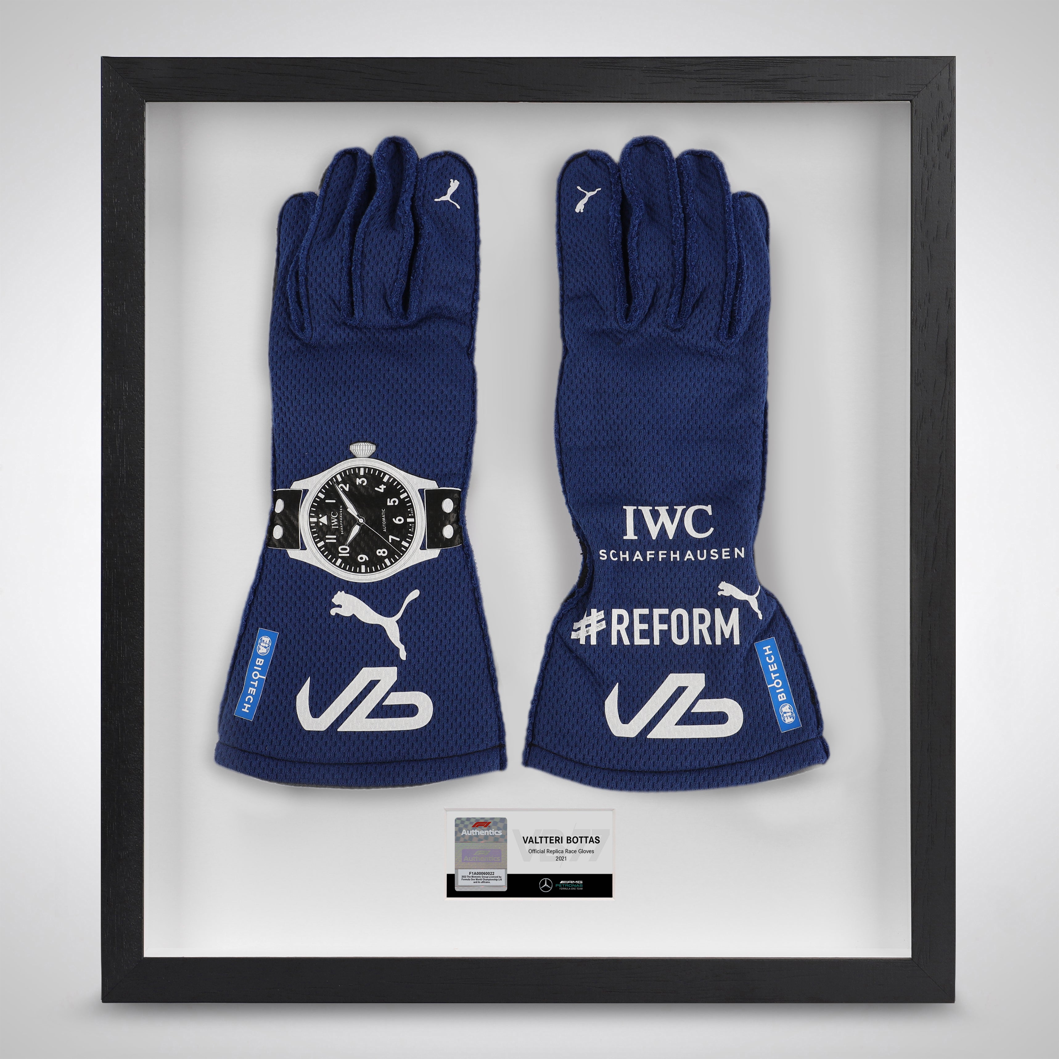Valtteri Bottas 2021 Replica Mercedes-AMG Petronas F1 Team Race Gloves