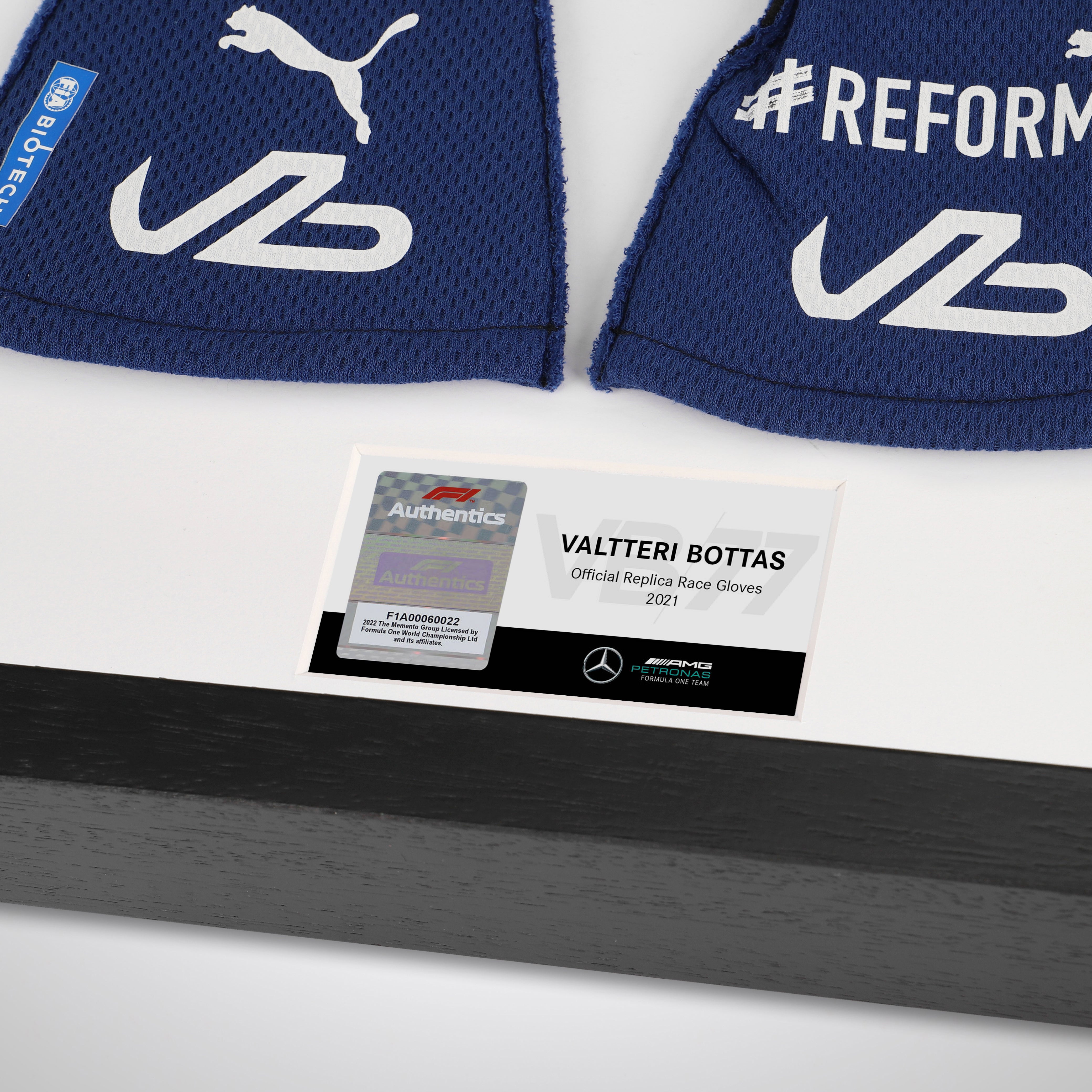 Valtteri Bottas 2021 Replica Mercedes-AMG Petronas F1 Team Race Gloves