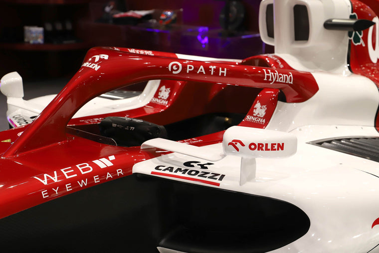 Alfa Romeo C42 2022 Formula 1 show car, full-size premium display vehicle inspired by the iconic Alfa Romeo F1 Team challenger for collectors